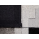 Dywan skórzany czarno-szary 160 x 230 cm EFIRLI