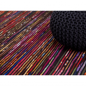 Dywan wielokolorowo-czarny bawełniany 160x230 cm Gazzella
