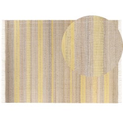 Dywan z juty 160 x 230 cm beżowo-żółty talpur