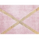 Dywan z wiskozy 80 x 150 cm różowy ATIKE