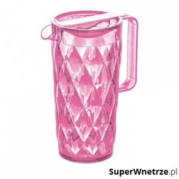 Dzbanek 1,6l Koziol Crystal pastelowy róż