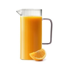 Dzbanek ryflowany z różowym uchem 1500ml Livio 1883