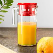 Dzbanek szklany do wody, kompotu, napojów, lemoniady, z uchwytem i pokrywką, 1,5 l