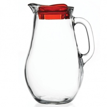 Dzbanek szklany do wody soku kompotu napojów lemoniady z uchwytem i pokrywką 2,1 l