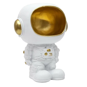 Figurka astronauta z funkcją              przechowywania biała/złota