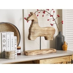 Figurka koń jasne drewno COLIMA