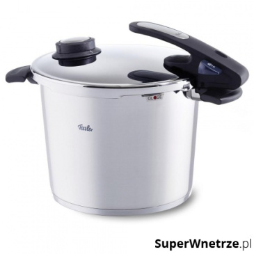 Szybkowar z wkładem do gotowania na parze 10l Fissler Vitavit Edition Design srebrny