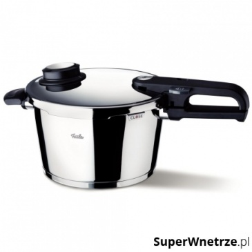 Szybkowar z wkładem do gotowania na parze 3,5l Fissler Vitavit Premium srebrny