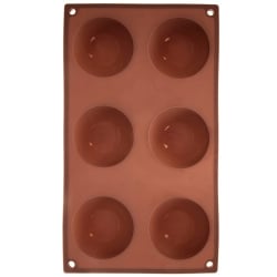 Forma do ciastek i pralin silikonowa brązowa 28x16,5x3 cm