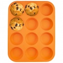 Forma do pieczenia muffinek, na muffinki, babeczki, silikonowa, na 12 szt, 32,5x25 cm