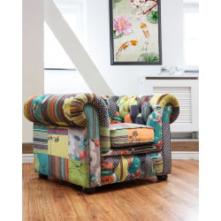 Fotel chesterfield  jasnozielony