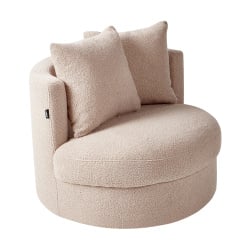 Fotel DALBY Boucle Beżowy