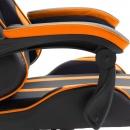 Fotel gamingowy dla gracza pomarańczowy PU
