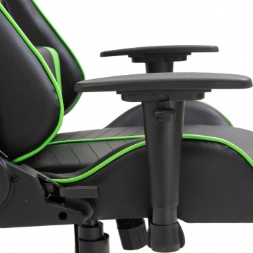 Fotel gamingowy dla gracza zielony PU