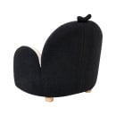 Fotel dziecięcy boucle pingwin czarny FYN