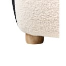 Fotel dziecięcy boucle pingwin czarny FYN