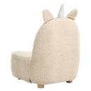 Fotel dziecięcy Jednorożec LULEA Boucle Jasnobeżowy