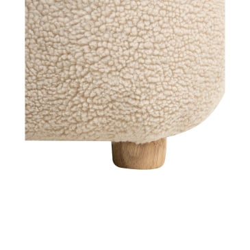 Fotel dziecięcy Jednorożec LULEA Boucle Jasnobeżowy