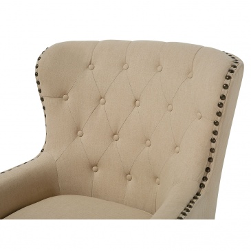 Fotel tapicerowany beżowy Dioguardi II BLmeble
