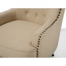 Fotel tapicerowany beżowy Dioguardi II BLmeble