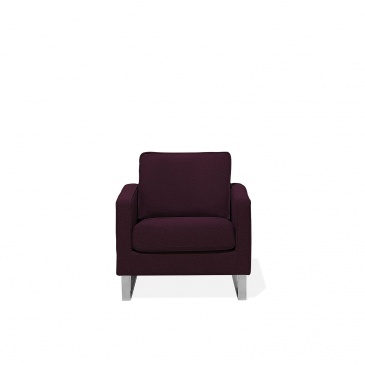 Fotel tapicerowany burgundowy Settebrini BLmeble