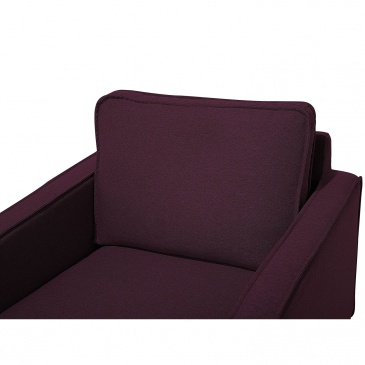 Fotel tapicerowany burgundowy Settebrini BLmeble
