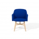 Fotel tapicerowany ciemnoniebieski Canfari