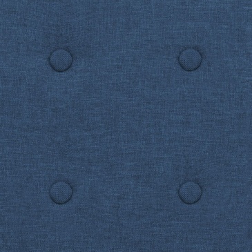 Fotel do salonu tapicerowany materiałem niebieski