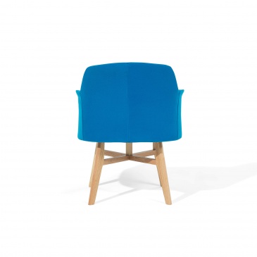 Fotel tapicerowany niebieski Canfari