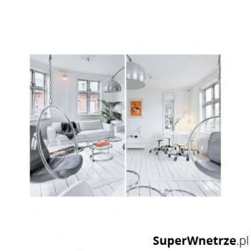 Fotel wiszący Bubble King Home srebrny