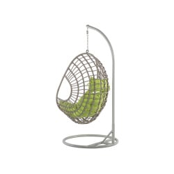 Fotel wiszący rattan brązowoszary ARPINO