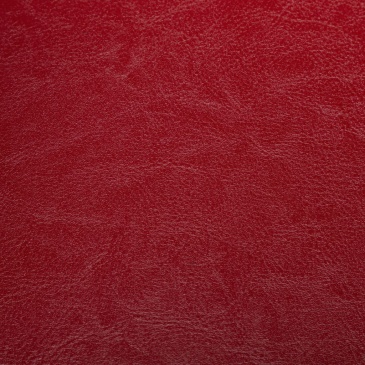 Fotel z podnóżkiem czerwony sztuczna skóra