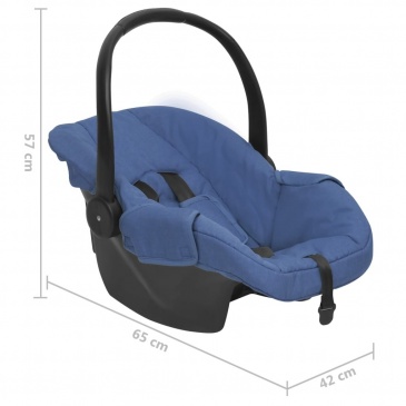 Fotelik niemowlęcy do samochodu, granatowy, 42x65x57 cm