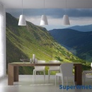 Fototapeta - Green mountain landscape (550x270 cm)