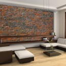 Fototapeta - Ściana z cegły (550x270 cm)