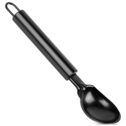 Gałkownica do lodów stalowa czarna 19 cm