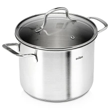 Garnek stalowy ze szklaną pokrywką ANETT 18 cm, 3,6 l