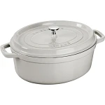 garnek żeliwny owalny 8 ltr, truflowy