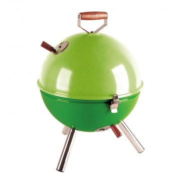 Grill okrągły 30 cm Contento Mini BBQ zielony