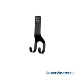 Haczyk na listwę Bisbell, podwójny czarny