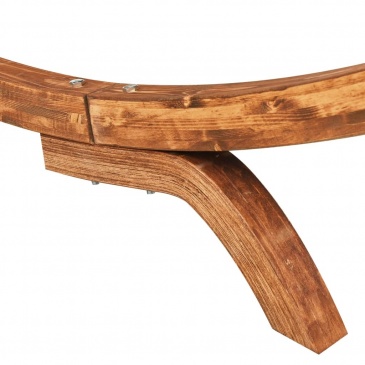 Hamak, 100 x 188,5 x 44 cm, lite drewno świerkowe, kremowy