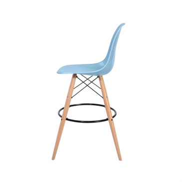 Krzesło barowe 46x57x104cm King Home DSW Wood błękitny