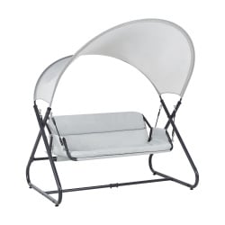Huśtawka ogrodowa SOLAGNA Metal Jasnoszary