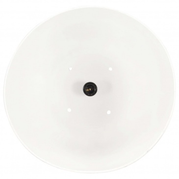 Industrialna lampa wisząca, 25 W, biała, okrągła, 32 cm, E27