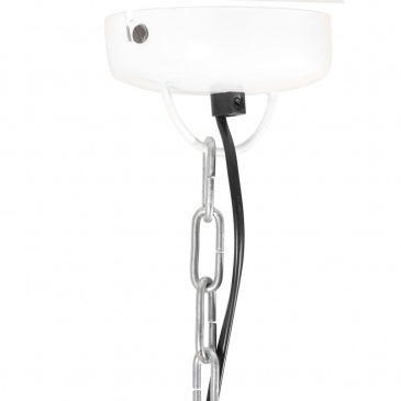 Industrialna lampa wisząca, 25 W, biała, okrągła, 32 cm, E27