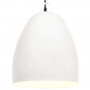 Industrialna lampa wisząca, 25 W, biała, okrągła, 42 cm, E27