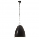 Industrialna lampa wisząca, 25 W, czarna, okrągła, 32 cm, E27