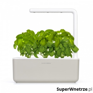 Inteligentna doniczka na zioła 12x30cm Smart Garden 3 Click and Grow beżowa