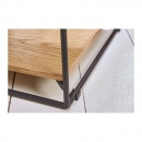 INVICTA stolik nocny SCORPION 40 cm dąb - lite drewno, metal