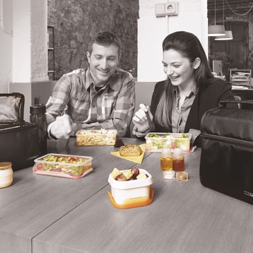 IRIS OPTIMAL Lunchbag torba termiczna z bidonem i pojemnikami na żywność, zielona